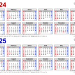 2024 2025 Two Year Calendar   Free Printable Pdf Templates In Free Printable Calendar August 2024 May 2025