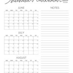 2024 Summer Calendars   18 Free Printables | Printabulls For Calendar June July August 2024 Printable