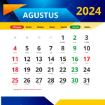 August 2024 Calendar Complete With Red Dates And National Holidays In August Holiday Calendar 2024