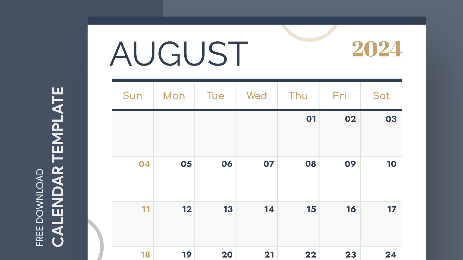 August 2024 Calendar Free Google Docs Template - Gdoc.io inside Google Calendar - August 2024