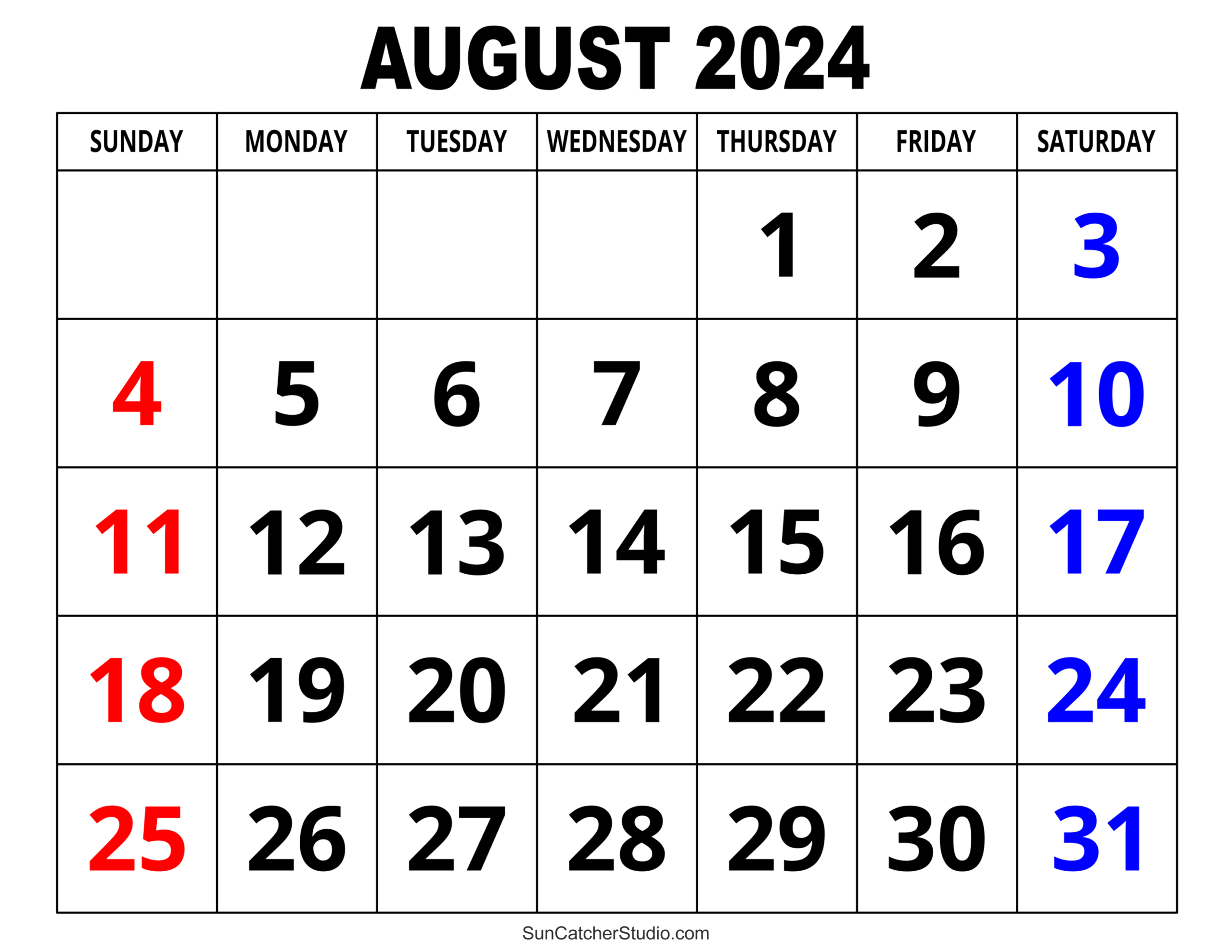 August 2024 Calendar (Free Printable) – Diy Projects, Patterns for Calendar Month Of August 2024