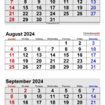 August 2024 Calendar | Templates For Word, Excel And Pdf Inside July August September 2024 Calendar Printable