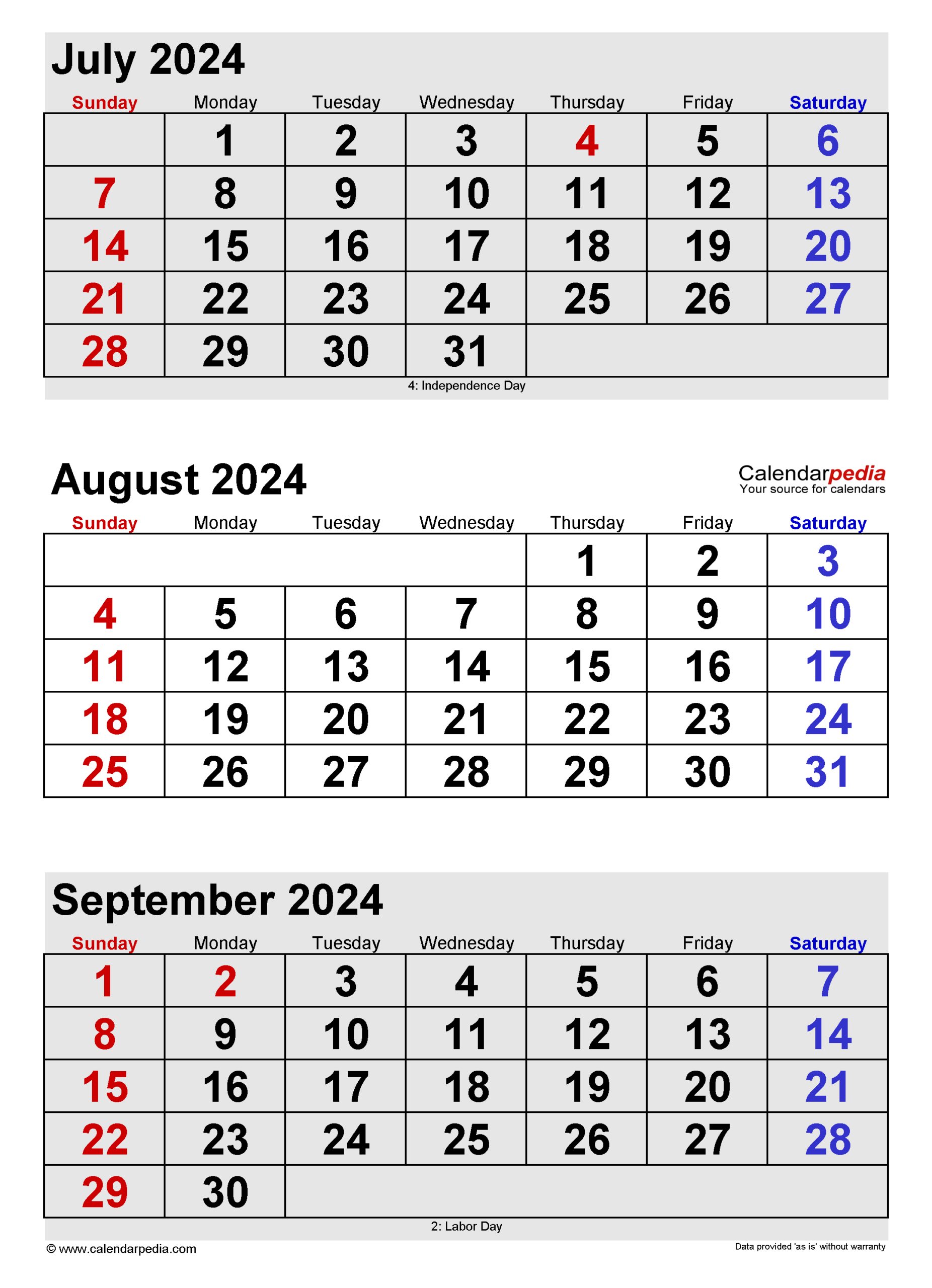 August 2024 Calendar | Templates For Word, Excel And Pdf inside July August September 2024 Calendar Printable