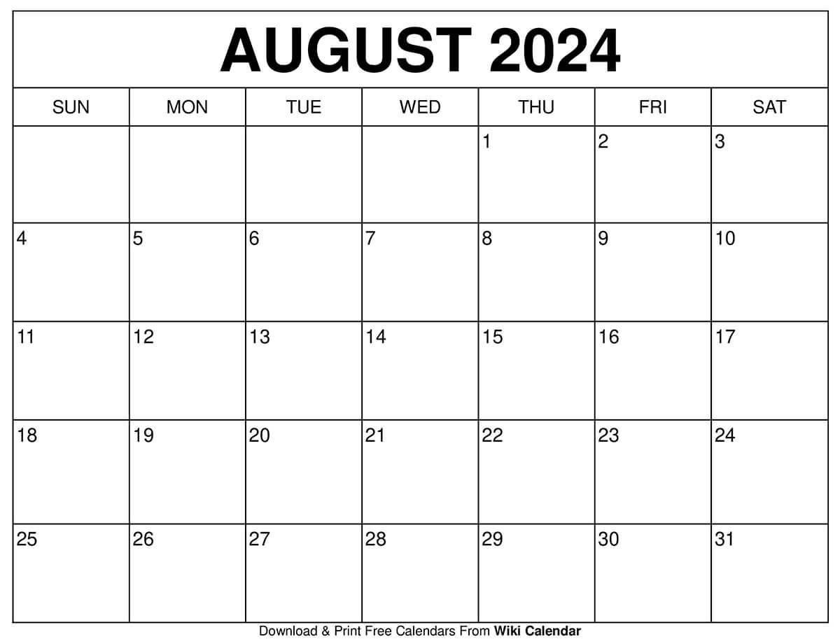 August 2024 Calendar - Wiki Calendarwiki Calendar - Issuu within Wiki Calendar August 2024