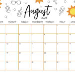 August 2024 Calendars   50 Free Printables | Printabulls For August Calendar 2024 Printable Cute