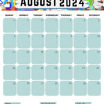 August 2024 Calendars (52 Free Pdf Printables) Intended For August 2024 Calendar Printable Vertical