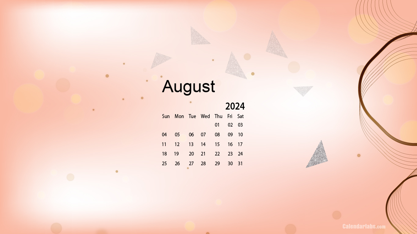 August 2024 Desktop Wallpaper Calendar - Calendarlabs in August Calendar 2024 Wallpaper