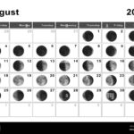 August 2024 Lunar Calendar, Moon Cycles, Moon Phases Stock Photo For August Lunar Calendar 2024