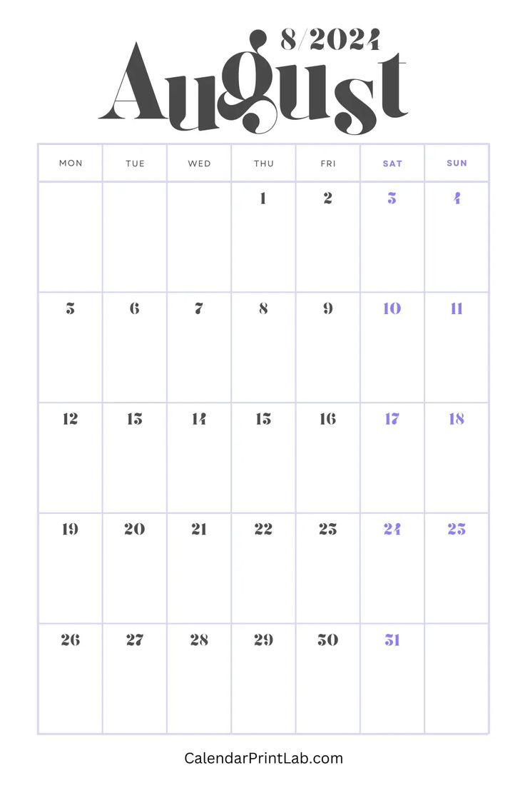 August 2024 Monday Start Calendar Free Download throughout Free August 2024 Calendar