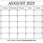 August 2025 Calendar   Free Printable With Holidays And Observances For 2025 August Calendar