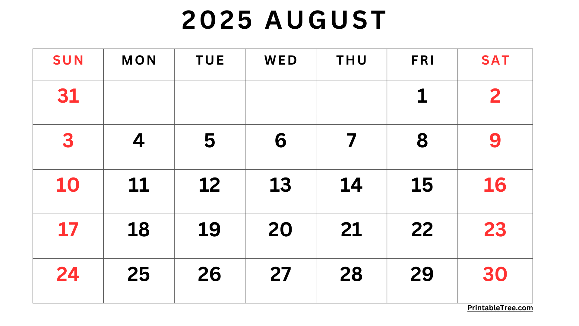 August 2025 Calendar Printable Pdf Template With Holidays regarding August 2025 Calendar Printable