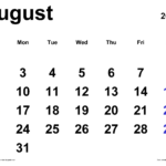 August 2026 Calendar | Templates For Word, Excel And Pdf For August 2026 Calendar