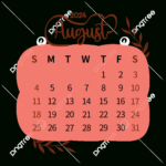 August Calendar Clipart Png, Vector, Psd, And Clipart With Inside August Calendar Clip Art 2024