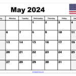 Blank May 2024 Calendar Printable Pdf Templates With Holidays Inside Blank August Calendar Printable 2024