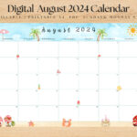 Editable August 2024 Calendar August Calendar Editable Calendar With August Editable Calendar 2024