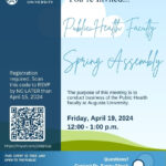 Event Calendar   Public Health Faculty Spring Assembly Regarding Augusta University Calendar 2024