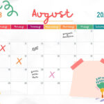 Free Printable August 2024 Calendar Templates | Canva Regarding August Calendar Ideas 2024