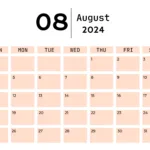 Free Printable & Fillable August Calendar 2024 For August 17 Calendar 2024