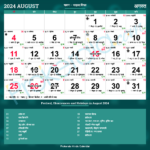 Hindu Calendar 2024, August In 2024 Calendar August Month