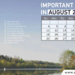 Important Days In August 2024: List Of National, International Dates Intended For National Day Calendar August 2024