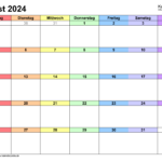 Kalender August 2024 Als Pdf Vorlagen Pertaining To Calender August 2024