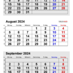 Kalender August 2024 Als Pdf Vorlagen Within August September Calender 2024