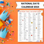 National Days Calendar Printable 2024 National Holidays Calendar Within National Day Calendar August 2024 Printable