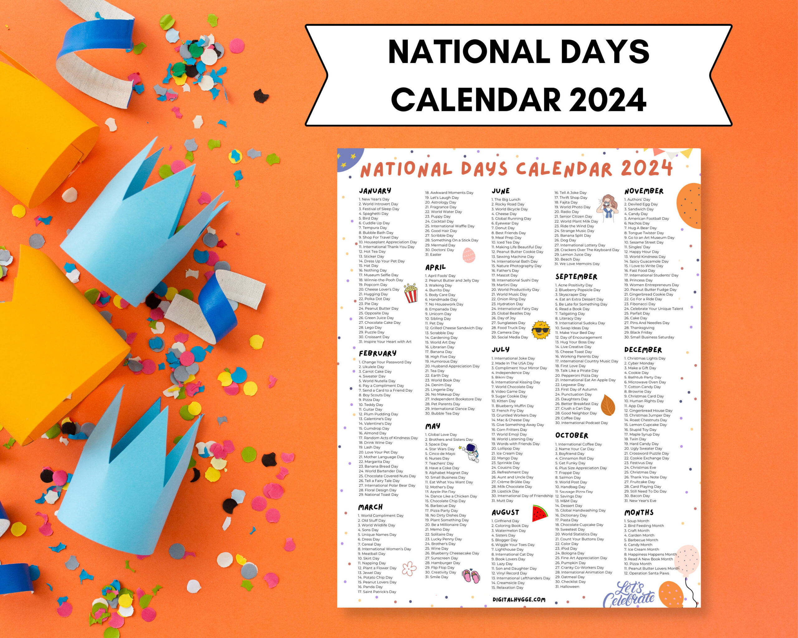 National Days Calendar Printable 2024 National Holidays Calendar within National Day Calendar August 2024 Printable