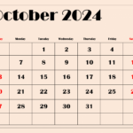 October 2024 Calendar Printable Pdf Free Templates With Holidays In August   October 2024 Calendar