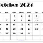 October 2024 Calendar Printable Pdf Free Templates With Holidays Intended For Printable Calendar August September October 2024