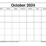 October 2024 Calendar Printable Templates With Holidays For August September October 2024 Calendar Printable