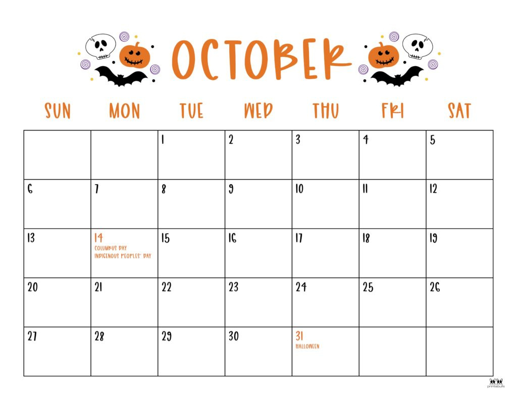 October 2024 Calendars - 50 Free Printables | Printabulls regarding August September October 2024 Calendar Printable Free