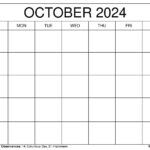 Printable October 2024 Calendar Templates With Holidays Throughout August   October 2024 Calendar