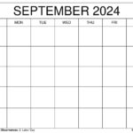 Printable September 2024 Calendar Templates With Holidays In Printable Calendar August And September 2024