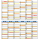 Split Year Calendars 2024/2025 (July To June)   Pdf Templates For Printable Calendar August 2024 To June 2025