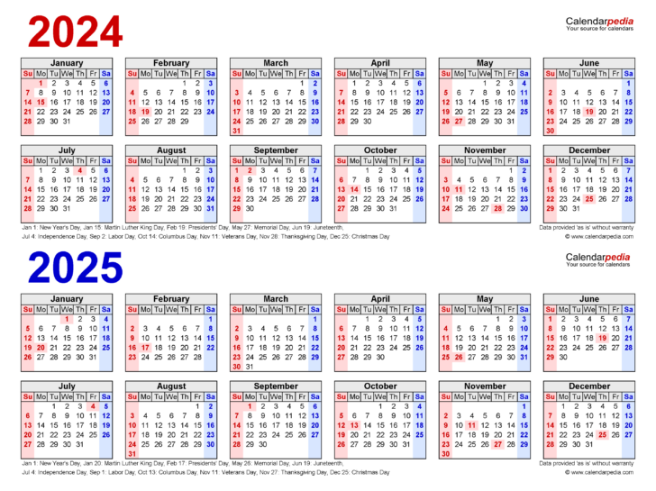 Free Printable Calendar September 2024 to June 2025