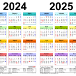 2024 2025 Two Year Calendar   Free Printable Pdf Templates With Regard To Printable Calendar September 2024 To June 2025