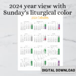 2024 Catholic Calendar Digital Download   Etsy For Catholic Calendar September 2024