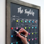 2024 Personalized Dry Erase Framed Monthly Calendar Medium Regarding September 2024 Chalkboard Calendar Ideas