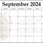 24+ September 2024 Quote Calendars With Regard To September 24 Calendar Printable