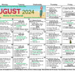 August 2024 Calendar | Rosewood Village Regarding September 2024 Activity Calendar For Seniors