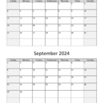 August And September 2024 Calendar | Wikidates Inside August September 2024 Printable Calendar