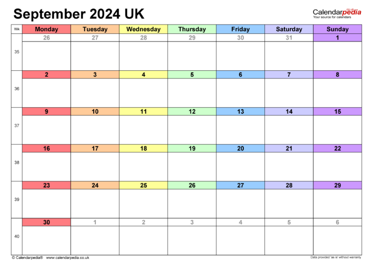 View September 2024 Calendar