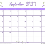 Cute & Fun September 2024 Calendar Printables Throughout September Fun Calendar 2024