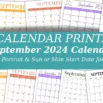 Cute & Fun September 2024 Calendar Printables With September Fun Calendar 2024