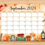 Editable September 2024 Calendar, Beautiful & Cozy Fall Autumn Intended For September 2024 Calendar For Preschool