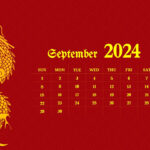 Free Chinese Lunar New Year 2024 Calendar Template Intended For Chinese Calendar September 2024