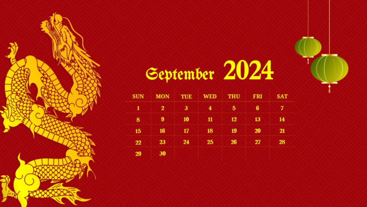 Chinese Calendar September 2024