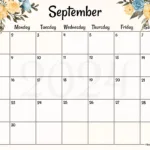 Free Printable & Fillable September Calendar 2024 For Printable September 2024 Calendar