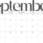 Free Printable September 2024 Calendar Templates | Canva For Calendar Template September 2024 Printable